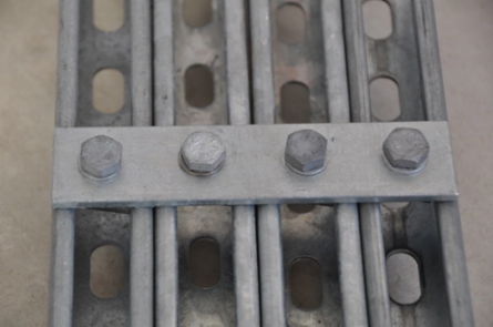 Four Hole Flat Bracket, Steel, EG, 7.25"