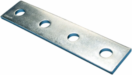 Four Hole Flat Bracket, Steel, EG, 7.25"
