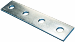 Four Hole Flat Bracket, Steel, EG, 7.25"