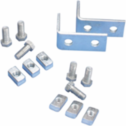 Pyramid H-Frame Hardware Kit, M12 Steel, Hot-Dip Galvanized, Includes 6 Bolts