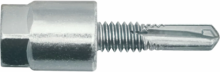 HangerMate Vertical Mount Screw for Steel, 3/8" Rod, 0.06"–0.25" Flange