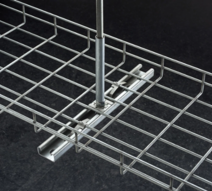 Wire Basket Tray Clip, 3/16"–5/16" Wire