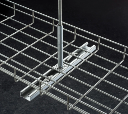 Wire Basket Tray Clip, 3/16"–5/16" Wire
