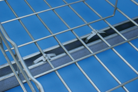 Wire Basket Tray Clip, 3/16"–5/16" Wire