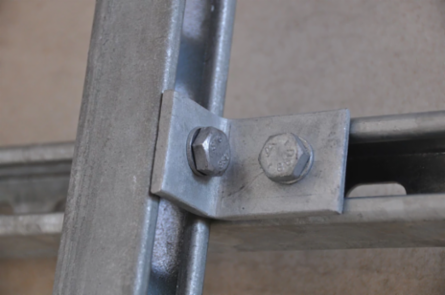 1-1 Hole Angle Bracket, Steel, EG, 2.25" x 1.625"