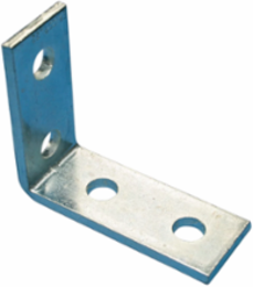 2-2 Hole Corner Angle Bracket, Steel, EG, 4.125" x 3.5"