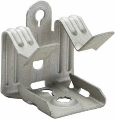 Hammer-On Flange Clip, Bottom Mount, Spring Steel, 13/16"–1 1/8" Flange