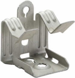 Hammer-On Flange Clip, Bottom Mount, Spring Steel, 13/16"–1 1/8" Flange