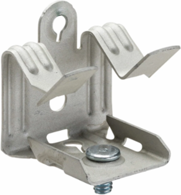Hammer-On Flange Clip, Bottom Mount with Stud, Spring Steel, 13/16"–1 1/8" Flange