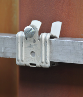 Hammer-On Flange Clip, Bottom Mount, Spring Steel, 1/8"–1/4" Flange