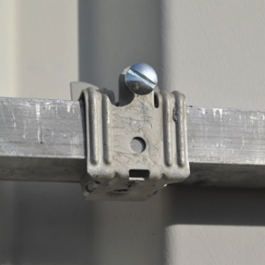 Hammer-On Flange Clip, Bottom Mount, Spring Steel, 1/8"–1/4" Flange