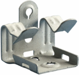 Hammer-On Flange Clip, Bottom Mount, Spring Steel, 1/8"–1/4" Flange