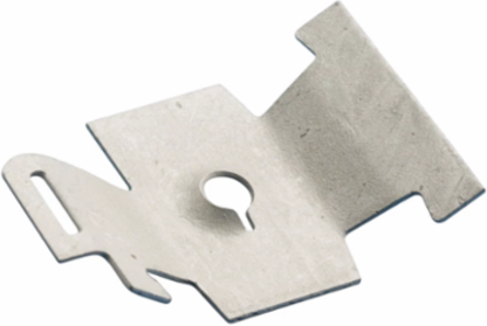 Clip-On Strut Nut, Spring Steel, 1/4" Hole, Threaded