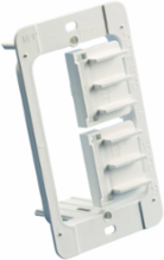 Plastic low-voltage mounting plate, 1 gang