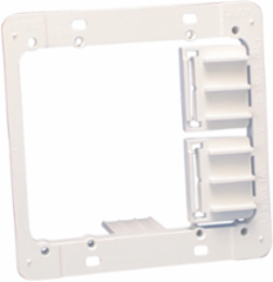 Plastic Low Voltage Mounting Plate, 2 Gang