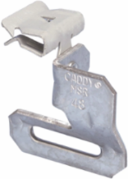 H-MSR 90° Strap Hanger with Flange Clip, 0.3125"–0.5" Flange, 1 1/4" Max Strap