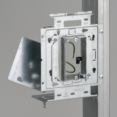 Box Mounting Plate with Far Side Support on Stud Assembly, OBB4 SG MR
