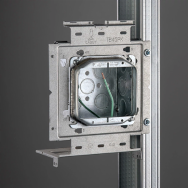 Box Mounting Plate with Far Side Support on Stud Assembly, OBB4 DG MR