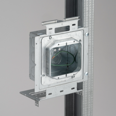 Box Mounting Plate with Far Side Support on Stud Assembly, OBB4 DG MR