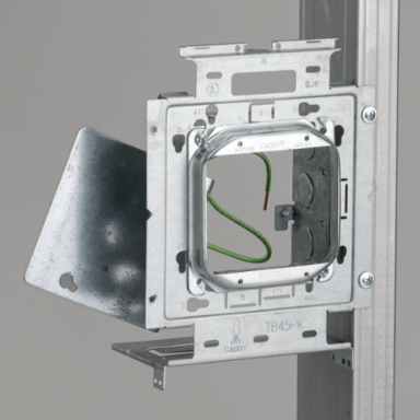 Box Mounting Plate with Far Side Support on Stud Assembly, OBB4 DG MR