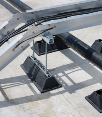 Rooftop Pyramid ST Adjustable Strut Support, 10" x 6"–13"