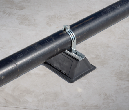 Rooftop Pyramid ST Fixed Strut Support, 10" x 4.8"