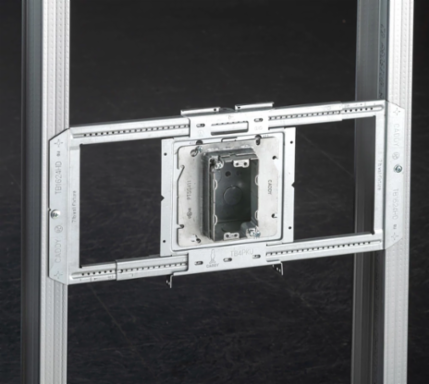 nVent CADDY Perfect Trim Adjustable Mud Ring, 2 Gang, 5/8-1 1/4" Drywall