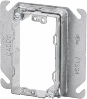 nVent CADDY Perfect Trim Adjustable Mud Ring, 1 Gang, 5/8-1 1/4" Drywall