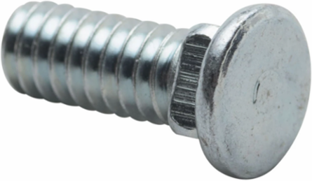 Flat Head Carriage Bolt, 1/4" Screw, 9/16" Screw