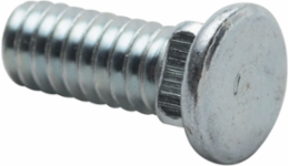 Flat Head Carriage Bolt, 1/4" Screw, 9/16" Screw
