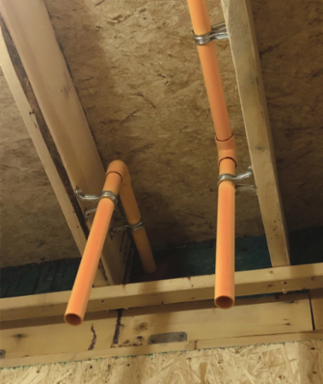 SOSR Stand Off Two Hole Strap for CPVC Pipe, 3/4" Pipe