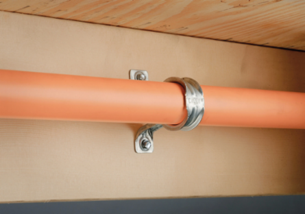 SOSR Stand Off Two Hole Strap for CPVC Pipe, 1 1/4" Pipe