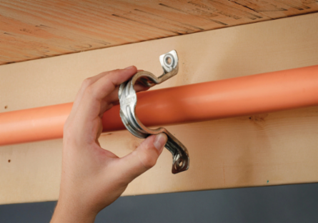 SOSR Stand Off Two Hole Strap for CPVC Pipe, 1 1/2" Pipe