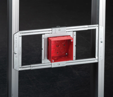 Fire Alarm Box with Mounting Plate, 2 1/2" Box Depth