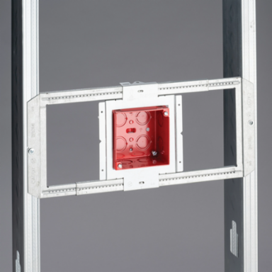 Fire Alarm Box with Mounting Plate, Flush design for MR use, 2 1/2" box