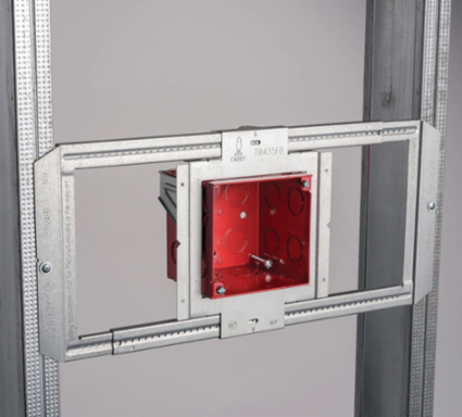 Fire Alarm Box with Mounting Plate, Flush design for MR use, 2 1/2" box