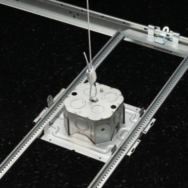 Adjustable Octagon Box with Mounting Plate, 1/2"-1 1/2" Wall Thickness