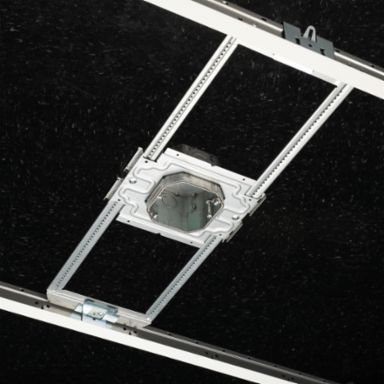 Adjustable Octagon Box with Mounting Plate, 1/2"-1 1/2" Wall Thickness