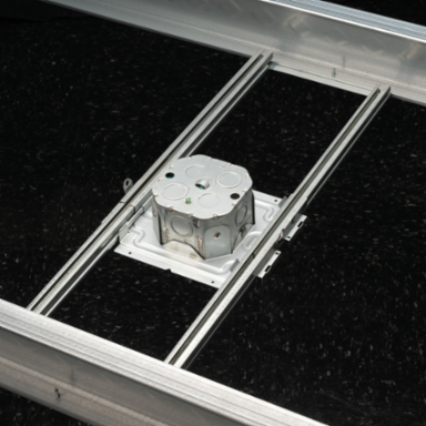Adjustable Octagon Box with Mounting Plate, 1/2"-1 1/2" Wall Thickness