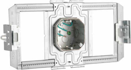 Adjustable Octagon Box with Mounting Plate, 1/2"-1 1/2" Wall Thickness
