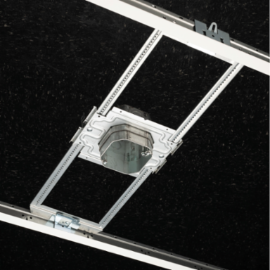 Adjustable Octagon Box with Mounting Plate, 1/2"-1 1/2" Wall Thickness
