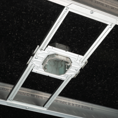 Adjustable Octagon Box with Mounting Plate, 1/2"-1 1/2" Wall Thickness
