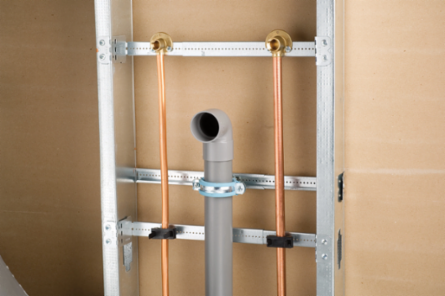 Telescoping box bracket 11"–18" stud space 1 1/2" 2 1/8" box depth