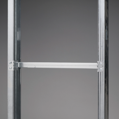 Telescoping box bracket 11"–18" stud space 1 1/2" 2 1/8" box depth