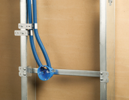 Telescoping box bracket 11"–18" stud space 1 1/2" 2 1/8" box depth