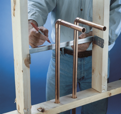 Telescoping box bracket 11"–18" stud space 1 1/2" 2 1/8" box depth