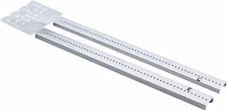 Telescoping box bracket 15 3/4"–25" stud space 1 1/2", 2 1/8", 2 1/2" box depth