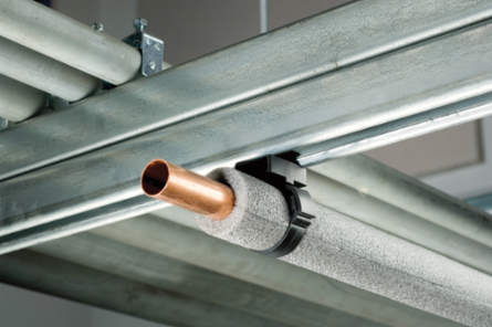 nVent CADDY Swift Clip Strut Clamp for Insulated Tube/Pipe, 7/8" OD, 3/4" Copper Tube, 1/2" Pipe