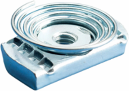 Strut Nut with Top Spring, EG, 1/2" Rod
