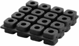Foam Vibration Iso Pad, 18"X18"X1", 70 Psi Max